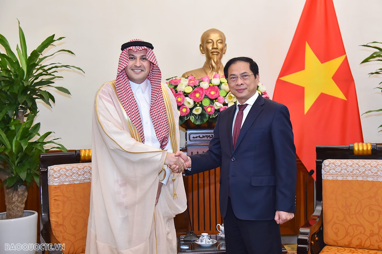 Bộ trưởng Ngoại giao Bùi Thanh Sơn tiếp Đại sứ Saudi Arabia Mohammed Ismaeil A. Dahlwy