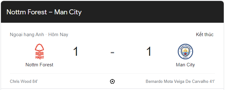 Link xem trực tiếp Man City vs Nottingham Forest (22h00 ngày 18/2/2023) vòng 24 Ngoại hạng Anh 2022-2023