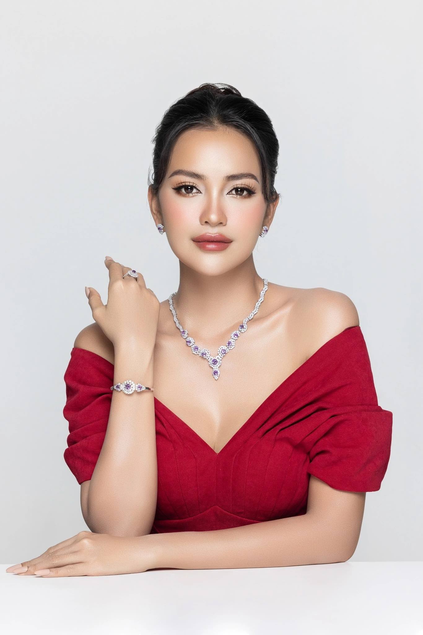 Hoa hậu Ngọc Châu gây tiếc nuối khi không lọt top 16 Hoa hậu Hoàn vũ 2022. (Ảnh: Facebook Ban Tổ chức)