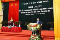 Bộ trưởng Ngoại giao Bùi Thanh Sơn dự Hội nghị tổng kết 10 năm thực hiện Nghị quyết Trung ương 8 khóa XI tỉnh Thanh Hóa