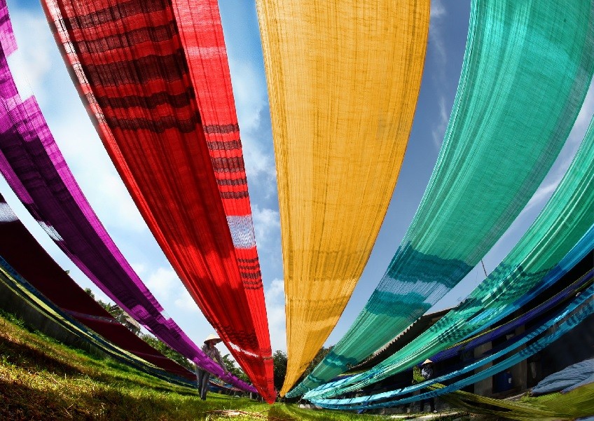 Hanoi tourism festival to connect heritage for development. Photo is Ha Dong silk village.  (Source: elitetour)