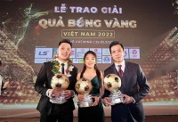 Văn Quyết, Huỳnh Như và Hồ Văn Ý giành Quả bóng vàng Việt Nam 2022