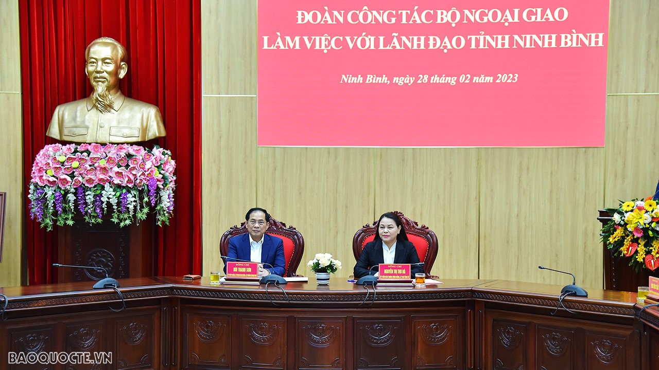 Bộ Ngoại giao phối hợp với tỉnh Ninh Bình trong thúc đẩy hoạt động kinh tế đối ngoại