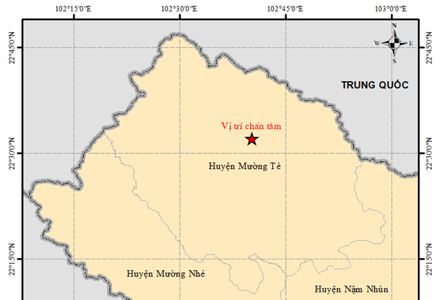 4.4-magnitude earthquake hits northwestern Lai Chau, without posing any risk