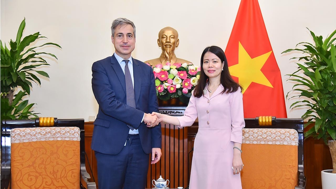 Trợ lý Bộ trưởng Nguyễn Minh Hằng tiếp Đại sứ Pháp phụ trách Ấn Độ Dương-Thái Bình Dương