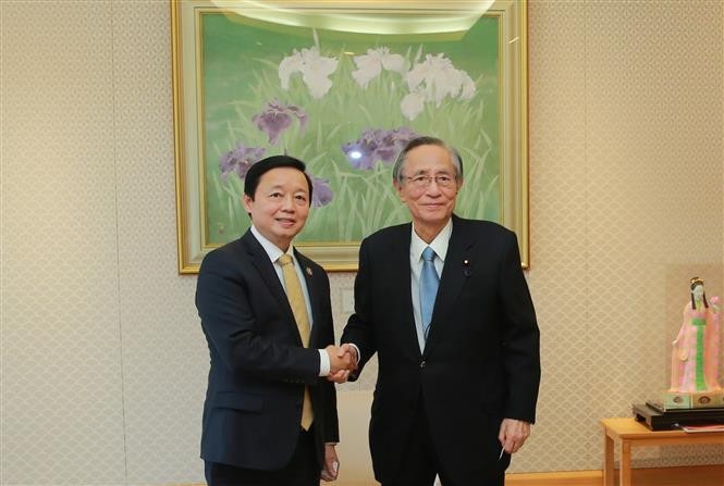 Deputy PM Tran Hong Ha meets Japanese parliamentarians, Minister in Tokyo