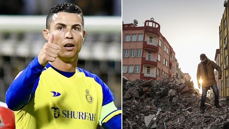 Ronaldo gửi một máy bay nhu yếu phẩm hỗ trợ nạn nhân trận động đất ở Thổ Nhĩ Kỳ và Syria