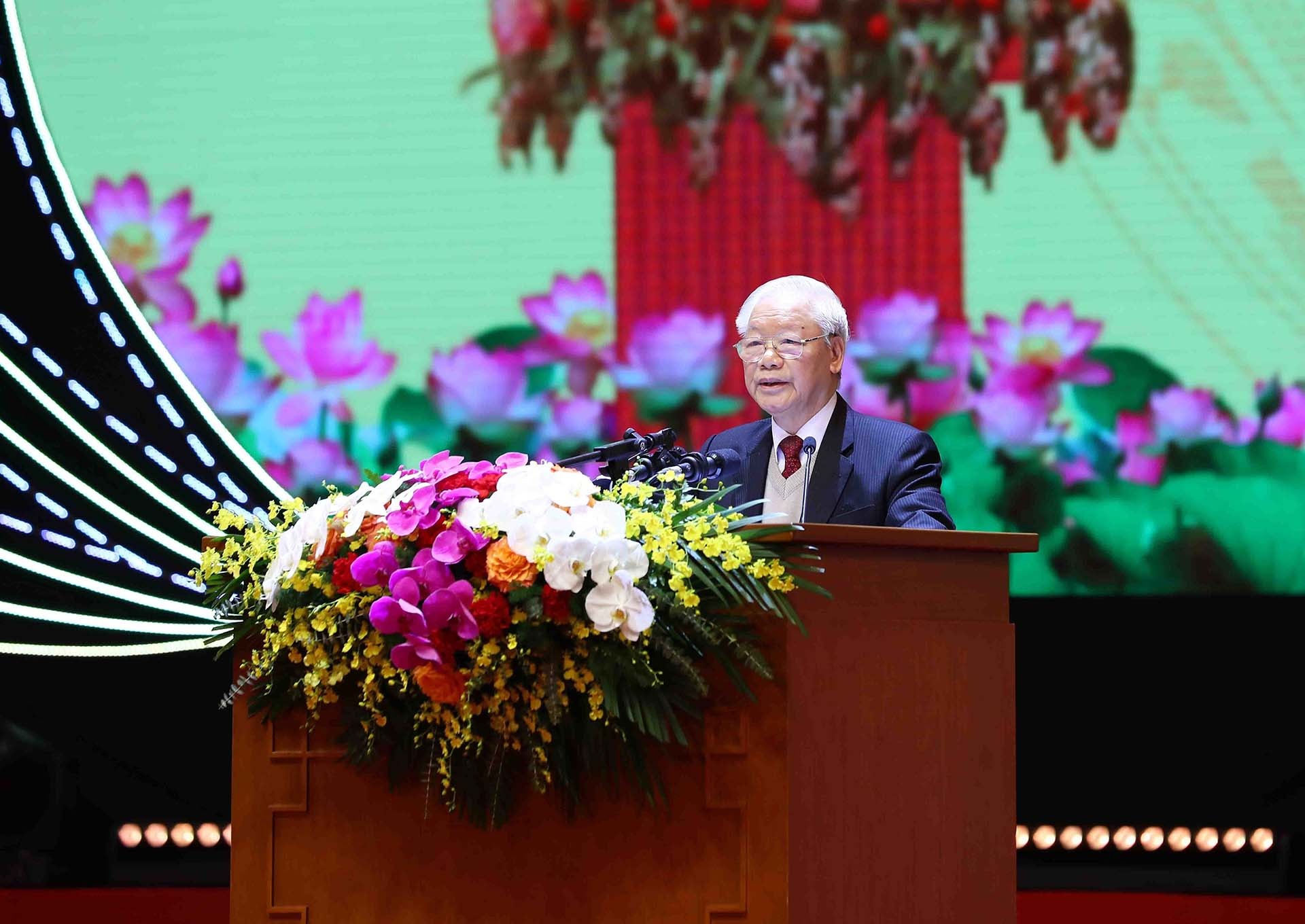 Tổng Bí thư Nguyễn Phú Trọng phát biểu chỉ đạo. Ảnh: Trí Dũng - TTXVN