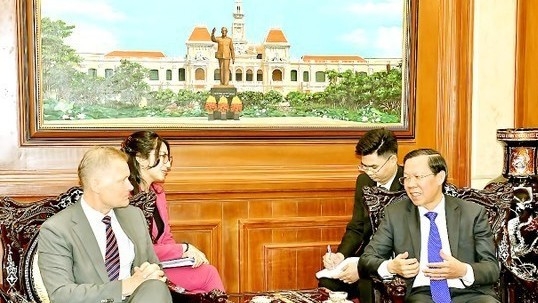 HCM City's Chairman receives Danish Ambassador, promoting green cooperation