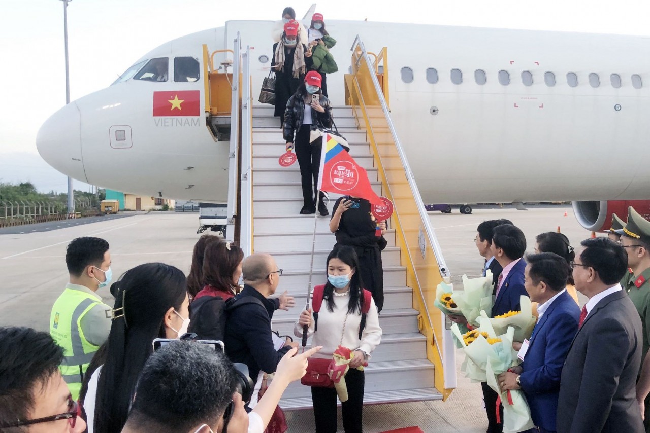 Đoàn khách Trung Quốc tới Việt Nam trong dịp Tết Nguyên đán vừa qua (Ảnh: Minh Anh/Vietnamnet))