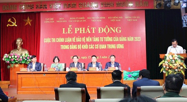 Đảng ủy Khối các cơ quan Trung ương phát động Cuộc thi chính luận về bảo vệ nền tảng tư tưởng của Đảng năm 2023