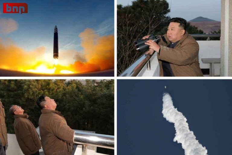Triều Tiên tuyên bố phóng tên lửa đạn đạo liên lục địa Hwasong-17 để cảnh cáo, Mỹ củng cố quyết tâm hành động. (Nguồn: BNN)