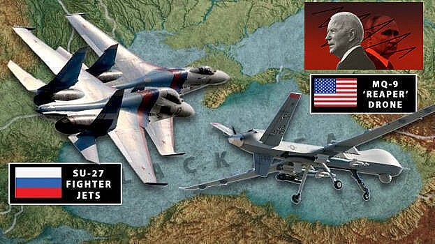 Vụ UAV Mỹ rơi ở Biển Đen: Washington cân nhắc lợi-hại, nghi Nga có hành động. (Nguồn: Kaumudi Online)