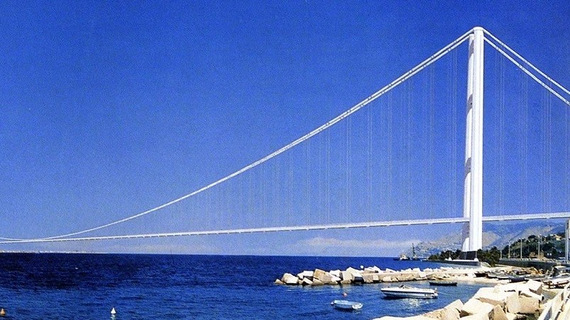 Italy: Dự án xây dựng cầu treo dài nhất thế giới nối đất liền với đảo