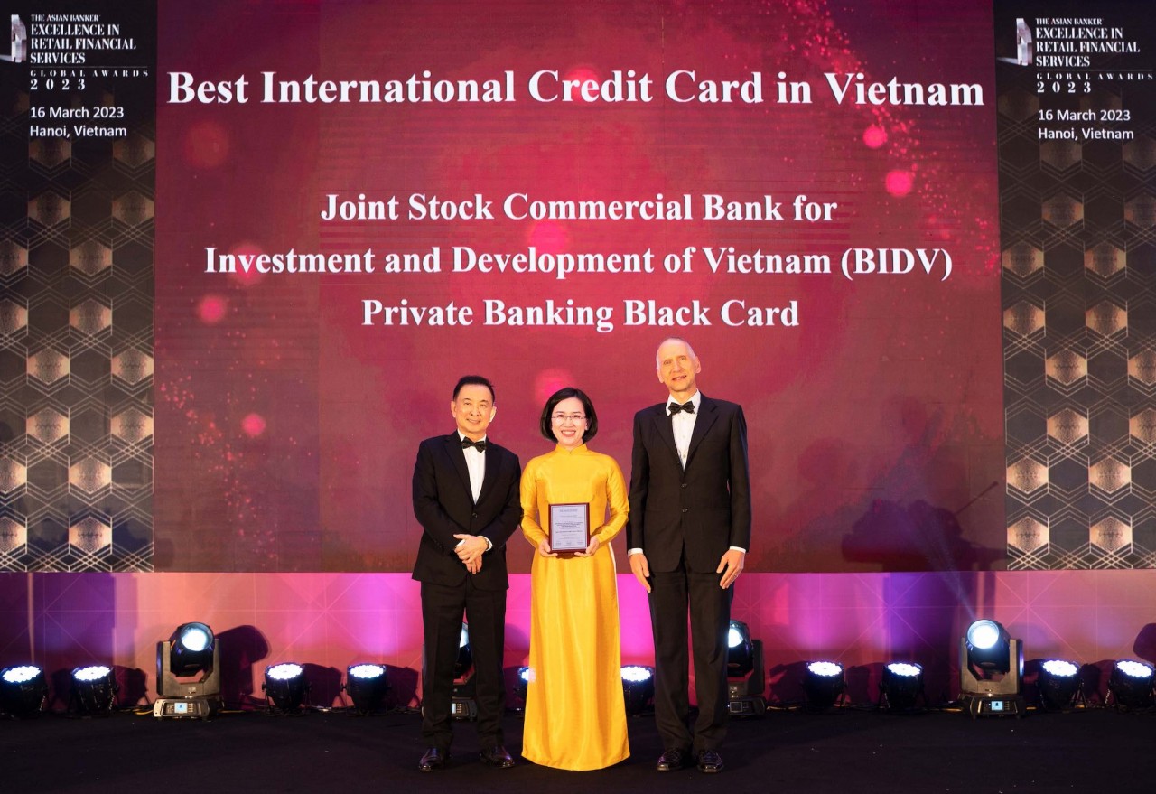 Giải thưởng Thẻ tín dụng quốc tế tốt nhất Việt Nam.
