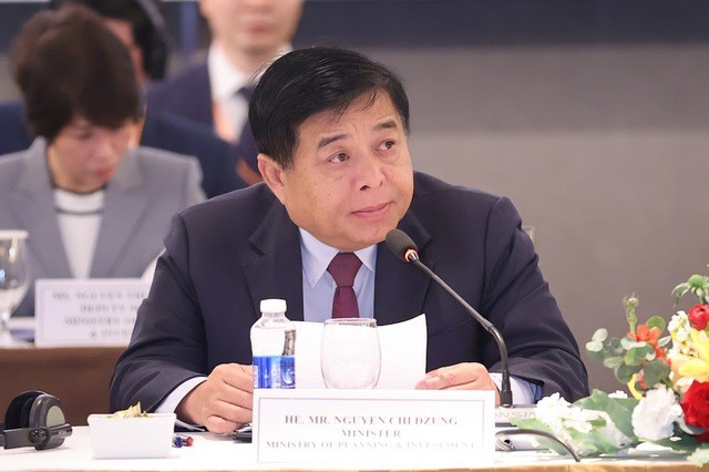 Bộ trưởng Bộ Kế hoạch và Đầu tư Nguyễn Chí Dũng phát biểu khai mạc Diễn đàn. (Nguồn: VGP News)