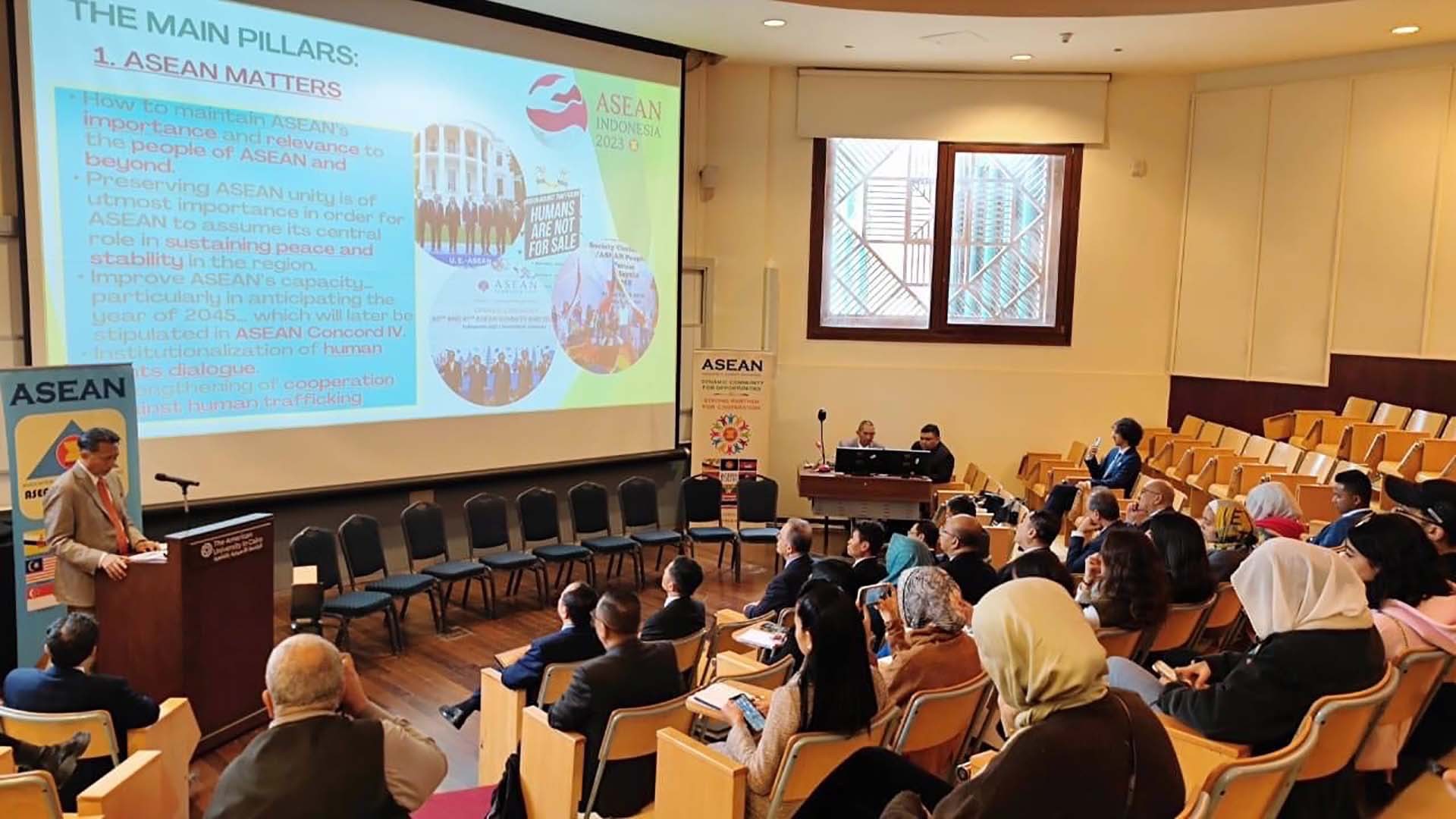 Buổi tọa đàm đã cung cấp thông tin về ASEAN đến các bạn trẻ Ai Cập, nâng cao hình ảnh của các nước ASEAN trong mắt công chúng Ai Cập.
