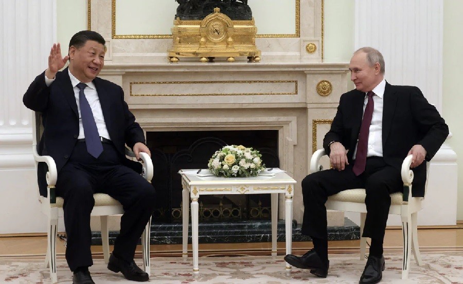 Chủ tịch Trung Quốc gặp Tổng thống Nga: Ca ngợi quan hệ song phương, Bắc Kinh tỏ lòng về vấn đề Ukraine, Moscow 'khen'. (Nguồn: NDTV)