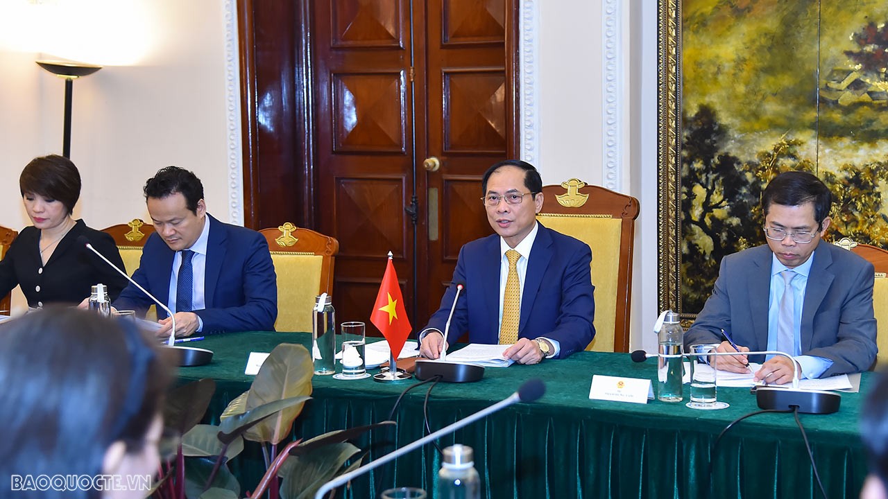 Vietnam, Cambodia Foreign Ministers hold talks to strengthen good neighbourly friendship