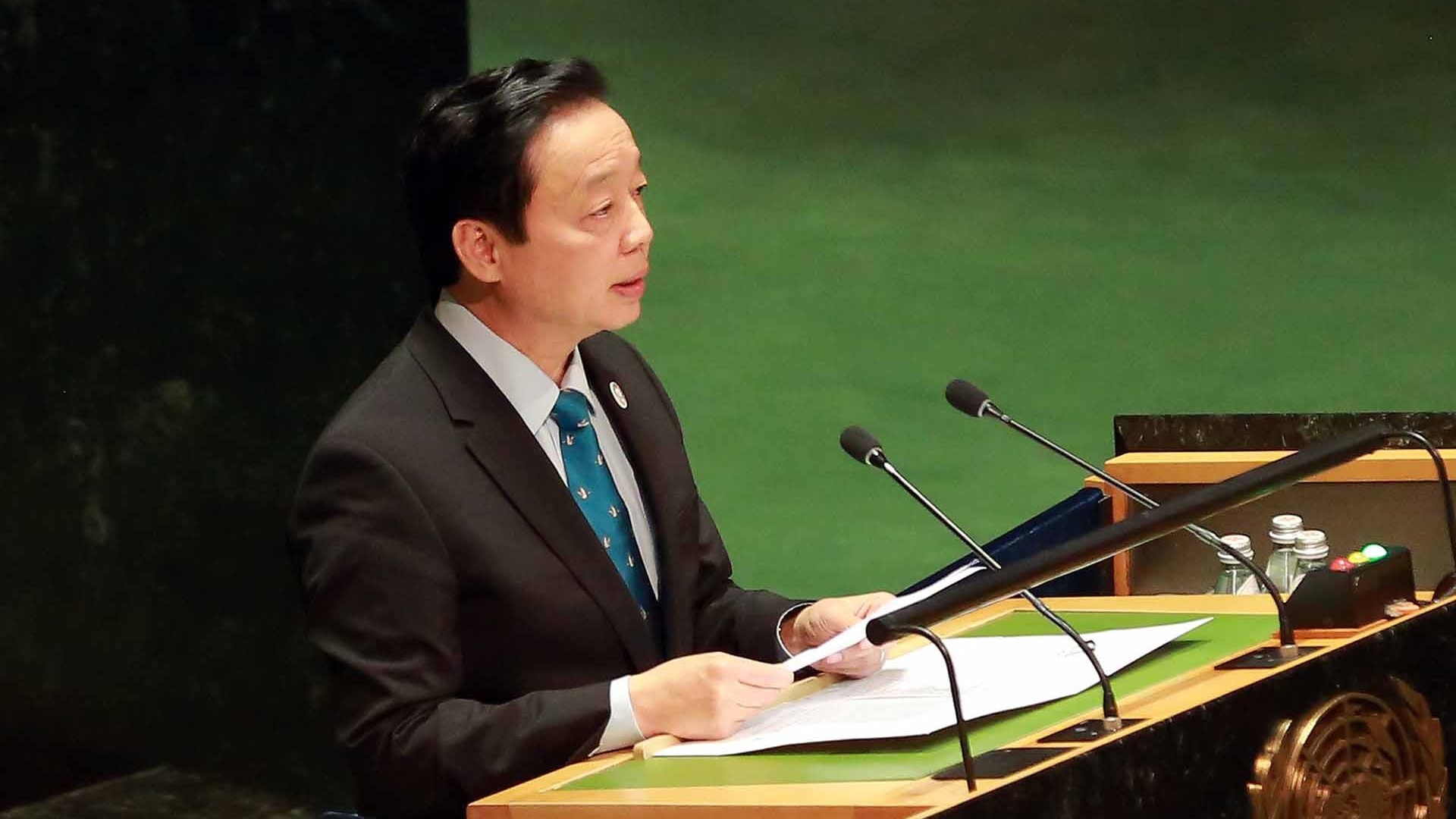 Phó Thủ tướng Trần Hồng Hà dự, phát biểu tại Hội nghị về Nước của Liên hợp quốc và tiếp xúc song phương với lãnh đạo các nước
