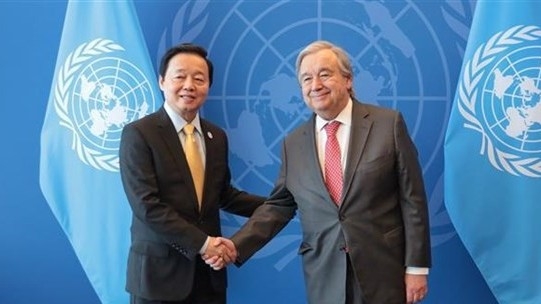 Deputy PM Tran Hong Ha holds bilateral meetings at UN 2023 Water Conference