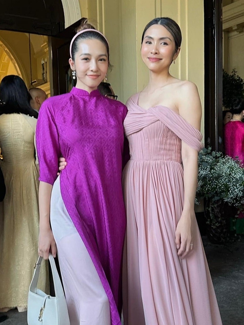 Thời trang sang trọng của Tăng Thanh Hà và nhóm sao nữ dự đám cưới Linh Rin