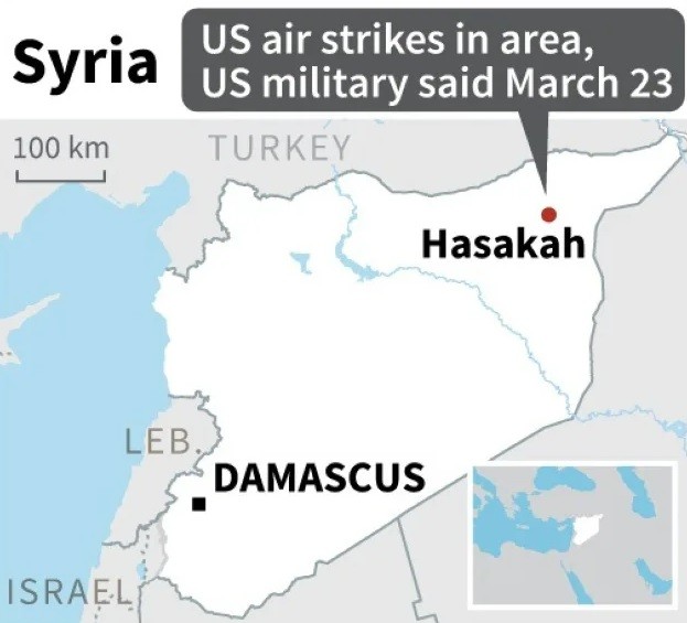 Mỹ giáng đòn không kích ở Syria, tung cảnh cáo cứng. (Nguồn: AFP)