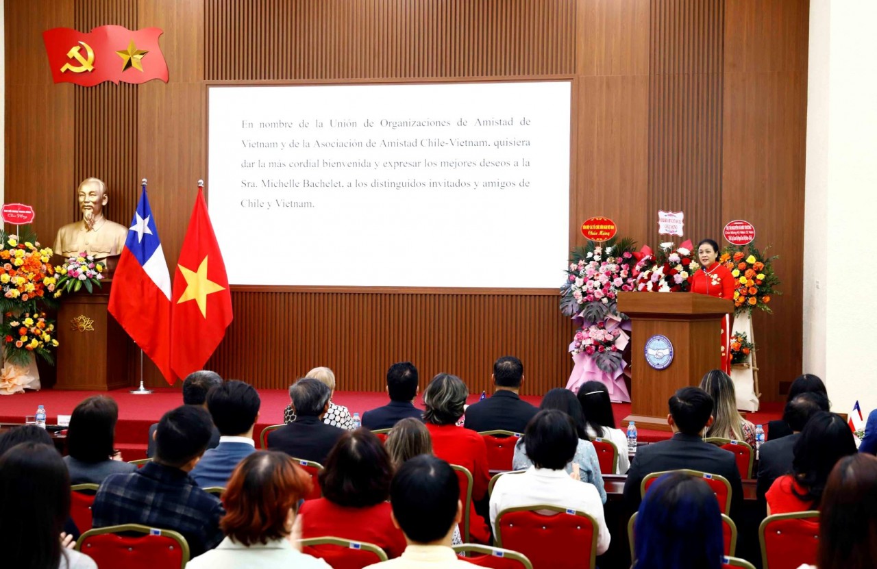Lễ kỷ niệm 52 năm Ngày thiết lập quan hệ ngoại giao Việt Nam-Chile ngày 25/3 tại Hà Nội. (Nguồn: TTXVN)