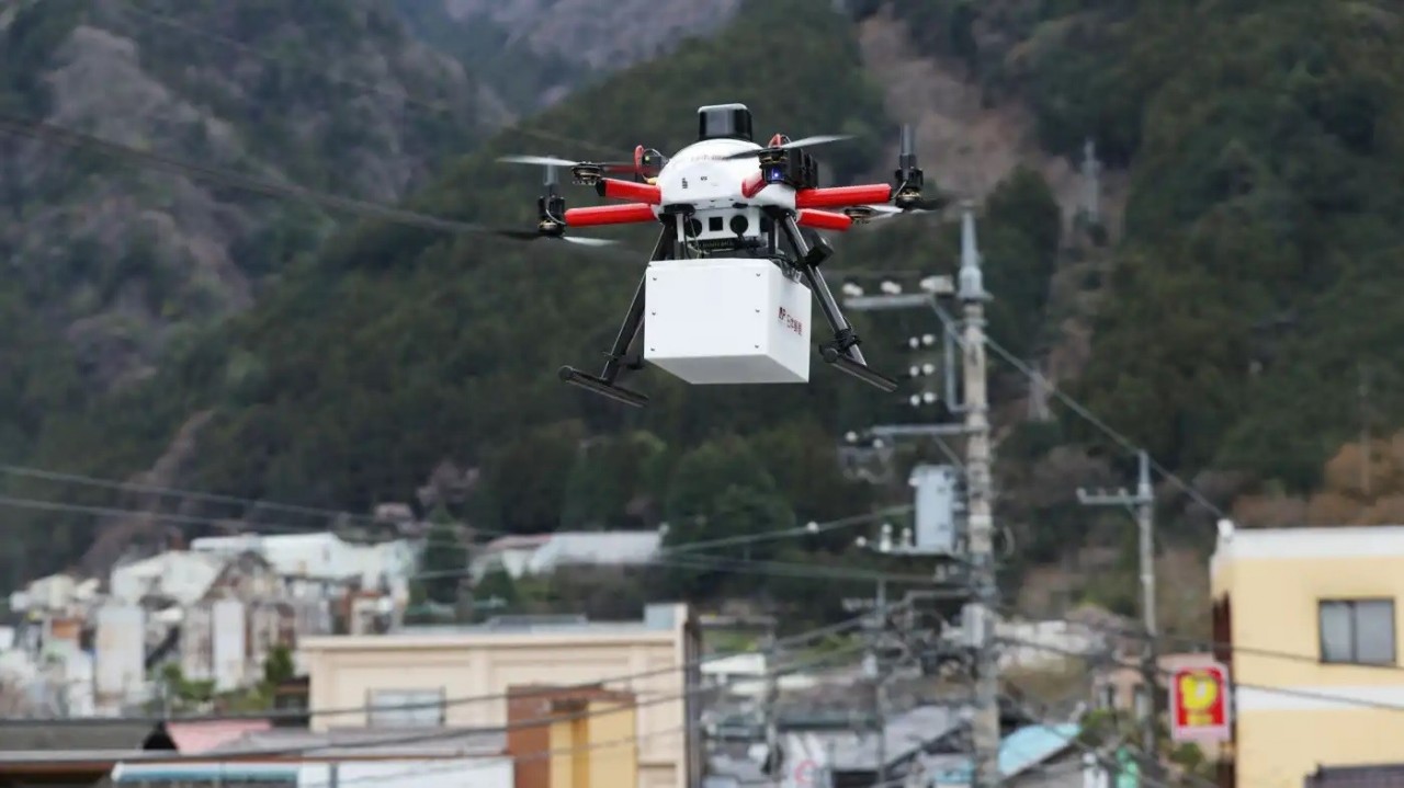 Nhật Bản thử nghiệm giao hàng bằng máy bay không người lái