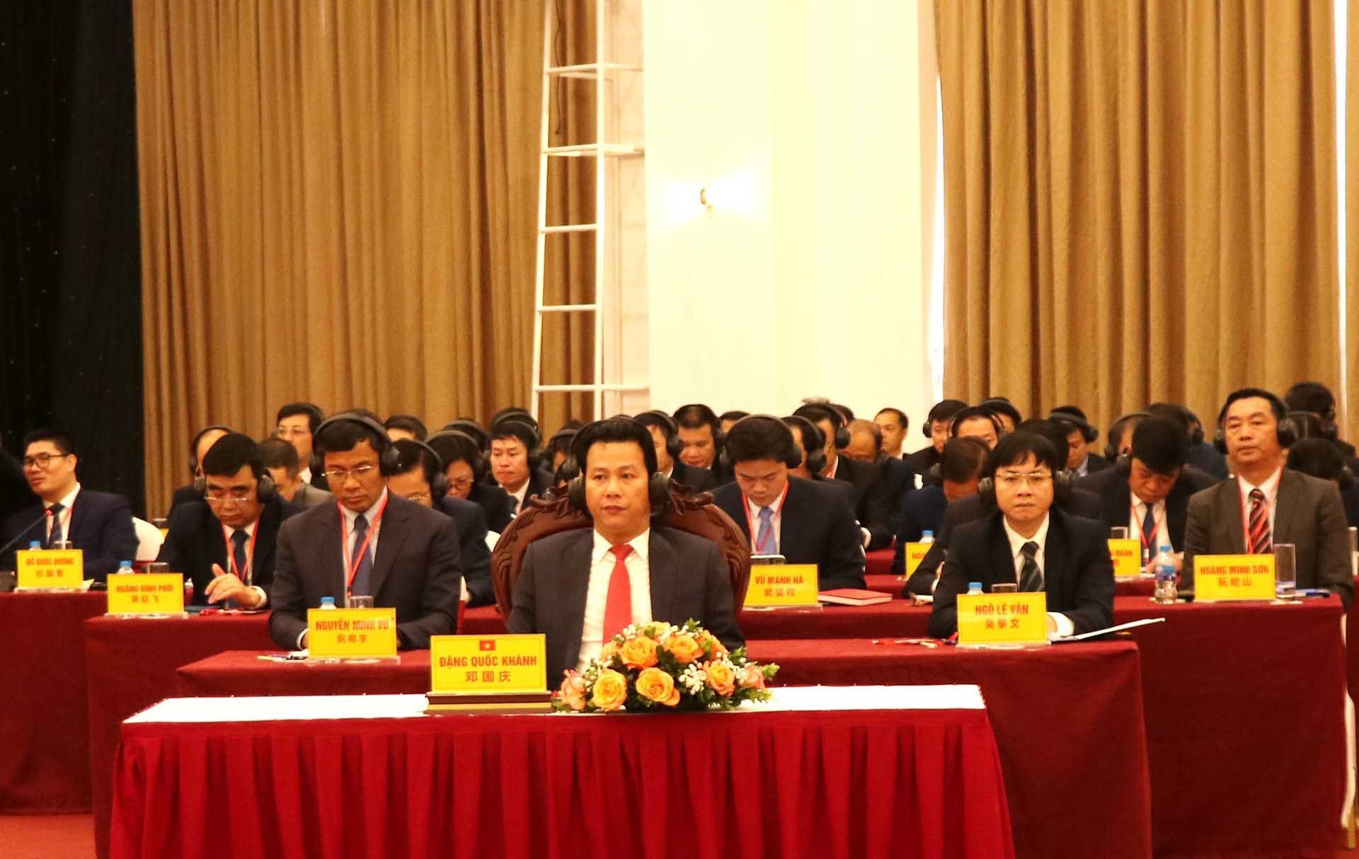 Đoàn đại biểu tỉnh Hà Giang dự hội nghị. (Nguồn: TTXVN)