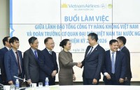 Đoàn Trưởng Cơ quan đại diện Việt Nam ở nước ngoài nhiệm kỳ 2023-2026 làm việc với Vietnam Airlines