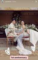 ซนเยจิน และฮยอนบิน ปล่อยภาพวันครบรอบแต่งงานปีแรกของพวกเขา