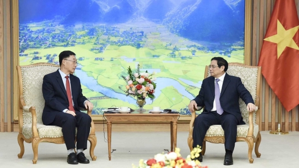 Thủ tướng Chính phủ Phạm Minh Chính tiếp Bí thư Khu ủy Quảng Tây, Trung Quốc