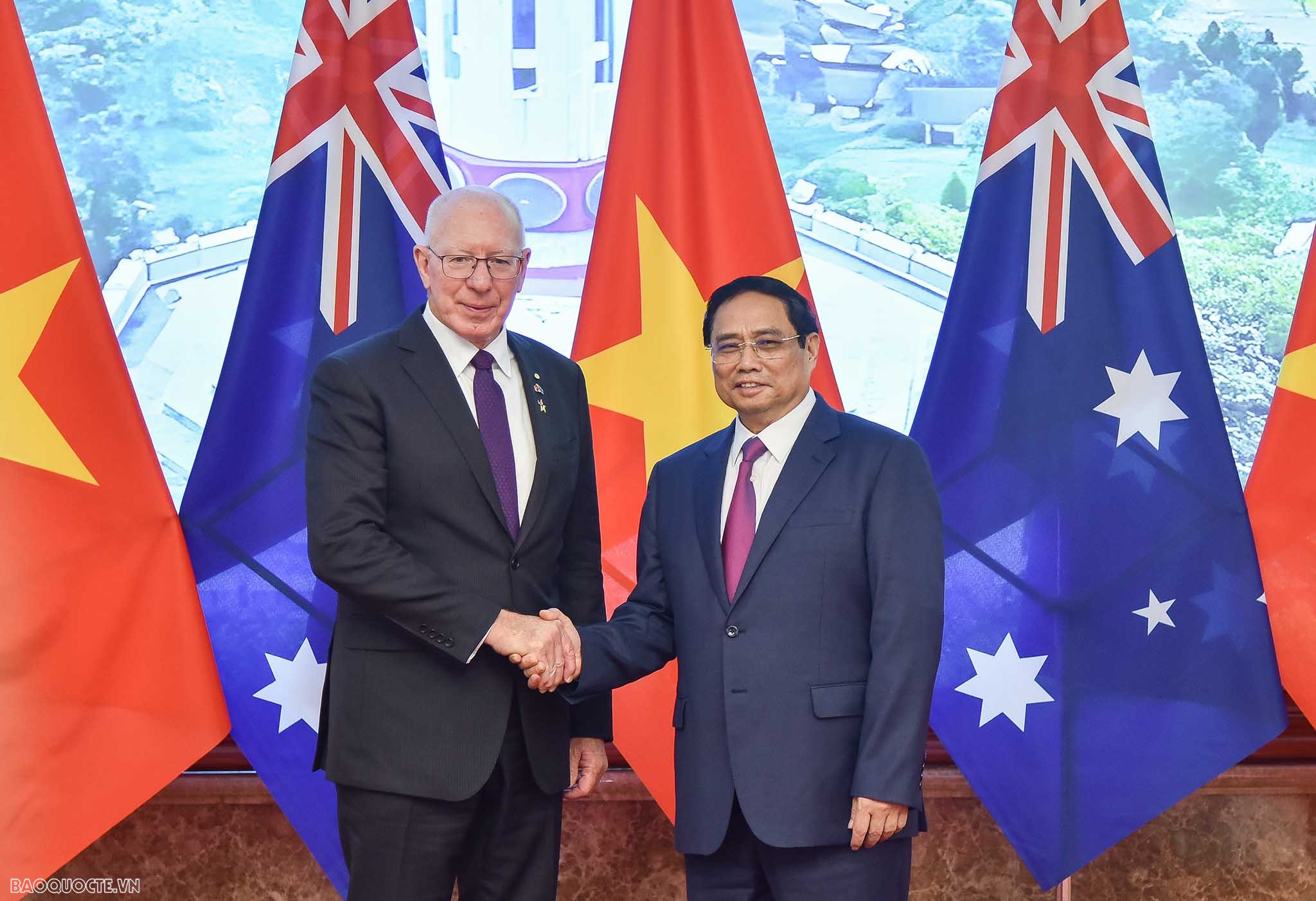 Thủ tướng Phạm Minh Chính tiếp Toàn quyền Australia David Hurley