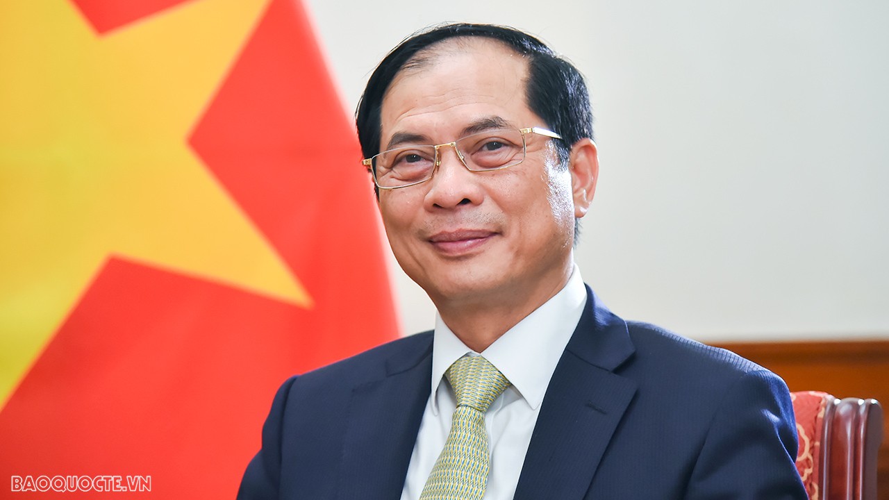 Chân dung Bộ trưởng Ngoại giao Bùi Thanh Sơn. (Ảnh: Tuấn Anh)