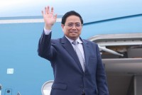 Thủ tướng Phạm Minh Chính lên đường dự Hội nghị cấp cao Ủy hội sông Mekong quốc tế lần thứ 4 tại Lào