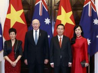 Chủ tịch nước Võ Văn Thưởng và Phu nhân chủ trì chiêu đãi trọng thể Toàn quyền Australia và Phu nhân