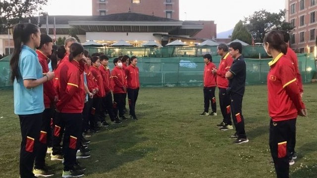 Đội tuyển nữ Việt Nam sẵn sàng cho trận gặp tuyển nữ Nepal