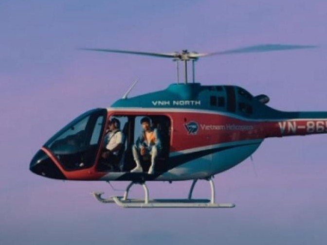 Đen Vâu khóa hình ảnh MV quay trên trực thăng ở Vịnh Hạ Long