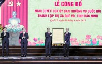 Thành lập thị xã Quế Võ, nỗ lực tạo đột phá về công nghiệp và dịch vụ của tỉnh Bắc Ninh