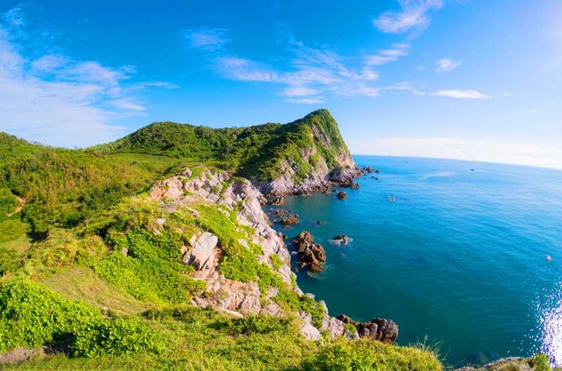 Enjoying summer holiday on Quan Lan island - lying in the middle of the sea