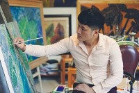Họa sĩ Dương Xuân Quyền truyền tải thông điệp cuộc sống qua hội họa