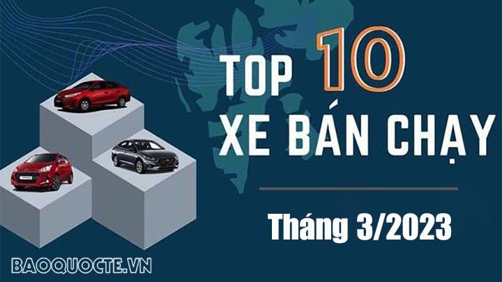 Top 10 xe ô tô bán chạy tháng 3/2023: Mitsubishi Xpander chiếm đỉnh bảng, Ford Ranger đứng thứ 2