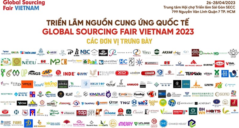 Các đơn vị tham gia triển lãm Global Sourcing Fair Việt Nam