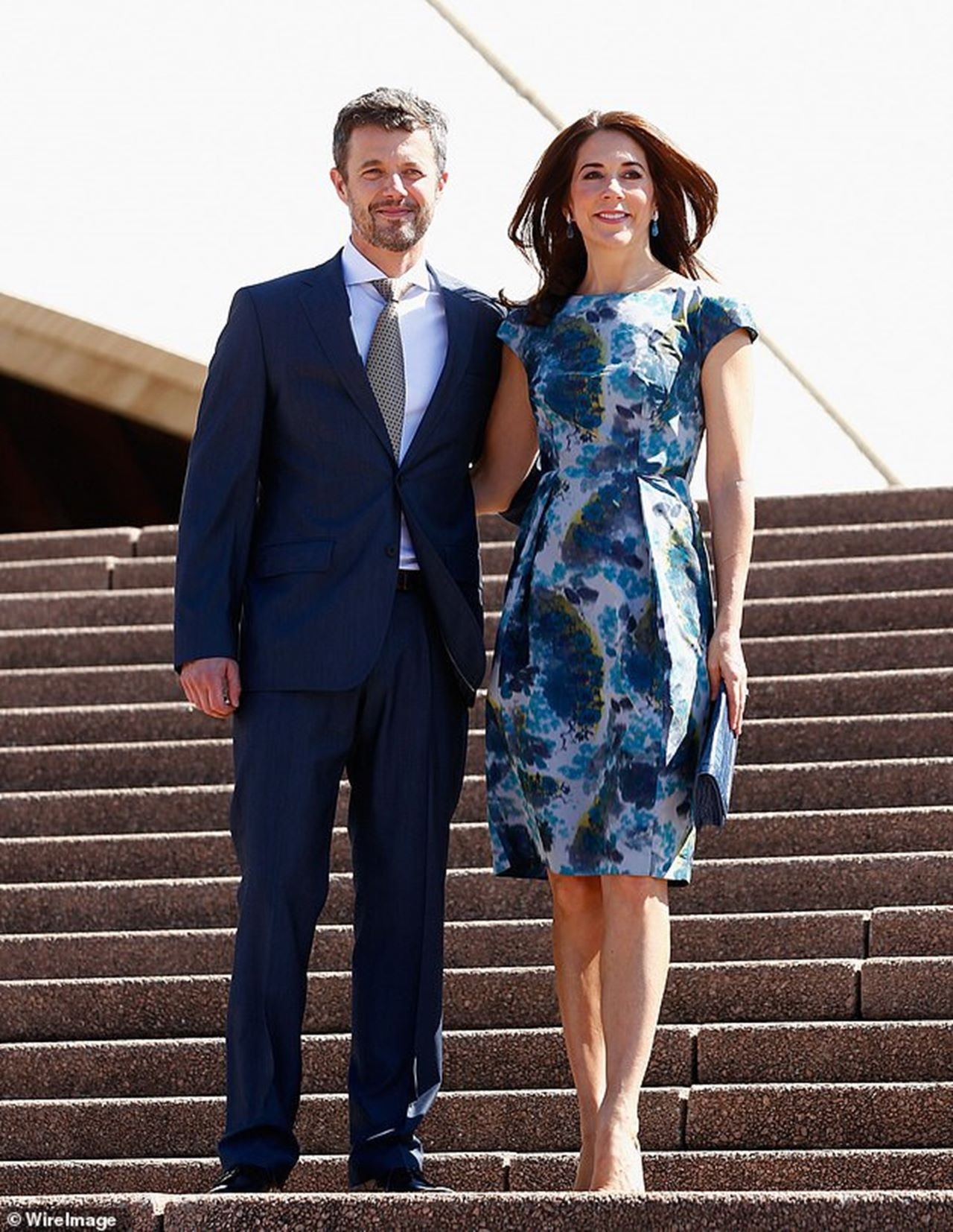 Vợ chồng Thái tử Frederick và Công nương Mary trong chuyến thăm Sydney năm 2013. (Nguồn: Getty Images)