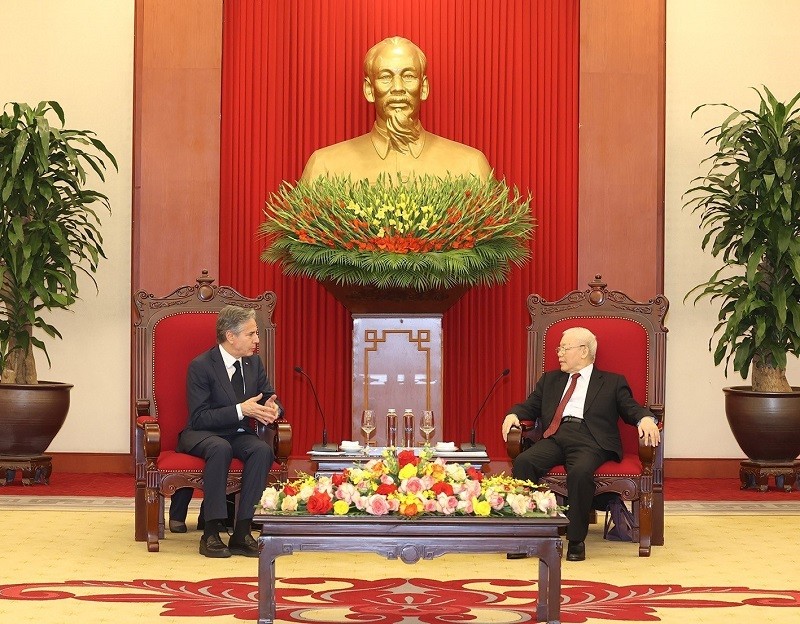 Tổng Bí thư Nguyễn Phú Trọng đánh giá cao sự phát triển quan hệ Việt Nam-Hoa Kỳ