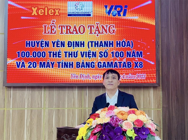 Ông Nguyễn Xuân Khánh – Chủ tịch HĐQT Công ty Cổ phần Truyền thông Đối ngoại Việt Nam phát biểu