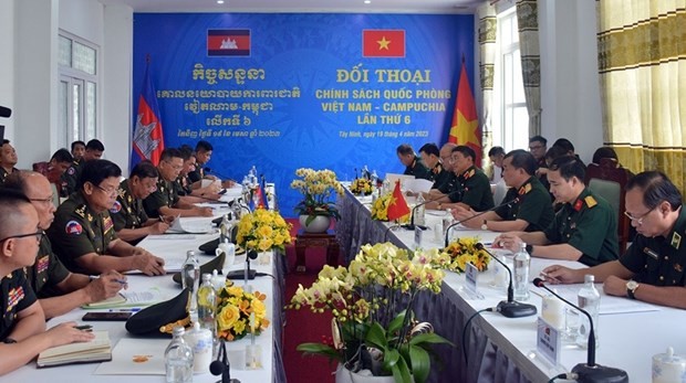 Vietnam - Cambodia Defence Policy Dialogue held at Moc Bai Border Gate