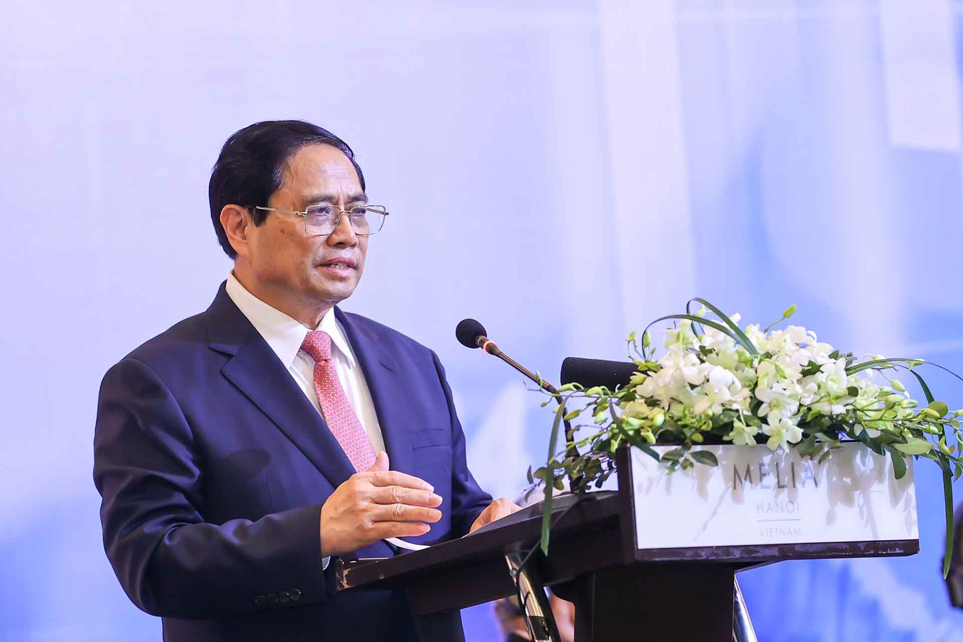 Thủ tướng Phạm Minh Chính phát biểu. (Nguồn: VGP)