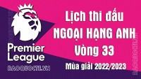 Lịch thi đấu Ngoại hạng Anh mùa giải 2022/2023: Lịch thi đấu Ngoại hạng Anh vòng 33 - Tottenham vs MU